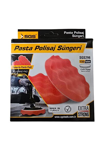 SGS Cırtlı Pasta Polisaj Süngeri Yumurta - 150 mm. - 1 Adet
