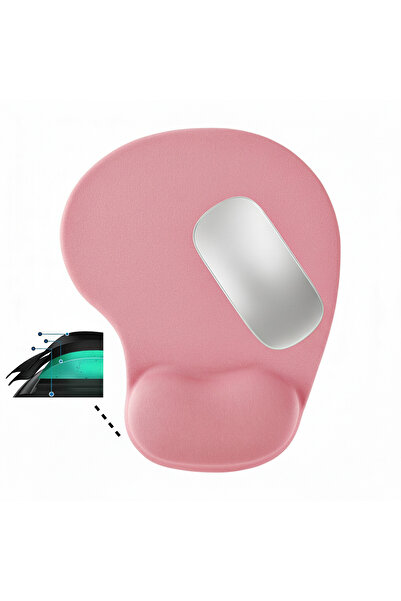 Boldy لوحة ماوس مع مسند للمعصم من جل السيليكون - لوحة ماوس مضادة للانزلاق - لوحة ماوس جل - لوحة ماوس من السيليكون