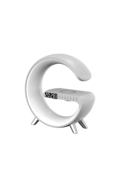 Edman Έξυπνη λάμπα RGB με γρήγορη ασύρματη φόρτιση, ηχεία, ψηφιακή οθόνη, ξυπ...