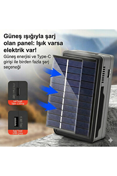 Goldorion Güneş Enerjili Pil Şarj Aleti ve Taşınabilir Güç Kaynağı - Tuşlu Telefonlar İçin İdeal Şarj Çözümü