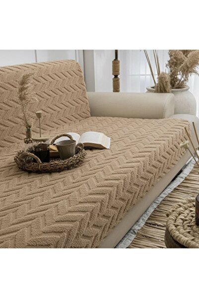 DECORA CASA HOME COLLECTİON Husă pentru canapea cu trei locuri din pluș Wilso...