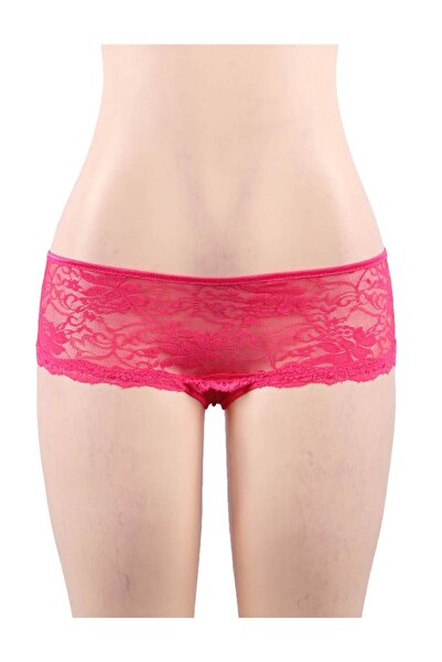 Lingerie and Fashion Style Open Crotch Floral Lace Panty