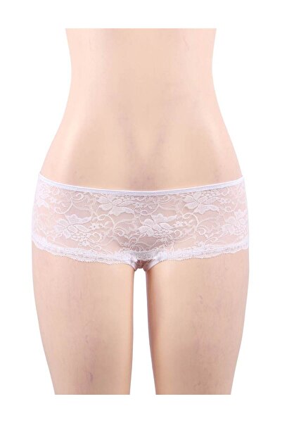 Lingerie and Fashion Style Open Crotch Floral Lace Panty