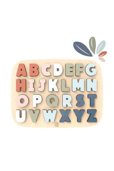 Speedy Monkey Παζλ Alfabet din lemn, pentru Baiat, Fata varsta 1 - 3, 3 - 6