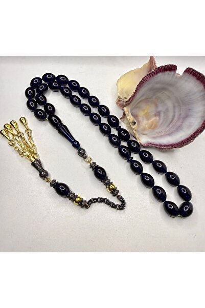 İskenderun Tesbihcilik Heavy Design Brass Tassel Black Outside Color Inside C...