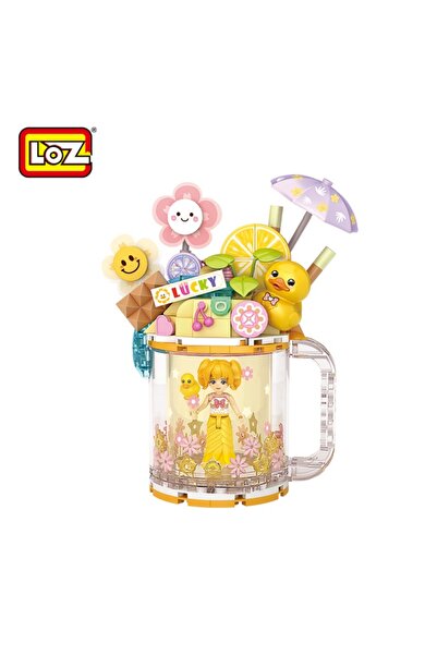 Loz Kupa Serisi: Şanslı Ördekli Kız | 236 Parça Mikro Bloklar | 6+ Yaş | Kupa...