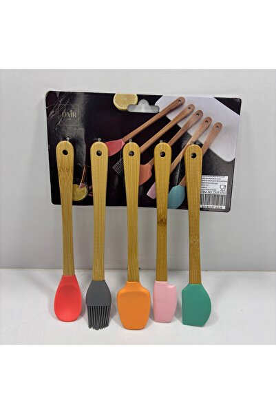 DMR Bambu Renkli 5'li Mini Spatula Seti