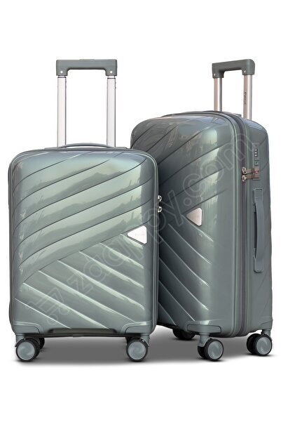 ZAAPPY Hard Shell Unbreakable Glossy PP 2PCS SET (20/24 Inch) Luggage, Lightw...