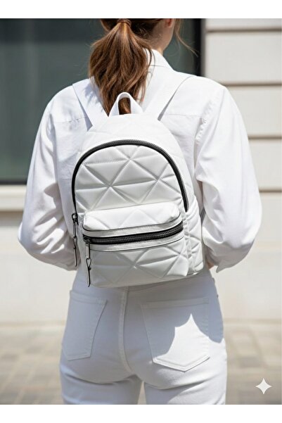 ZERVA QUEEN Quilted Zipper Detailed Women's Sports Backpack