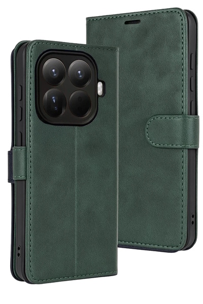 m.tk moveteck Xiaomi Mi 15t Pro Case 360 Full Coverage Leather Textured Flip ...