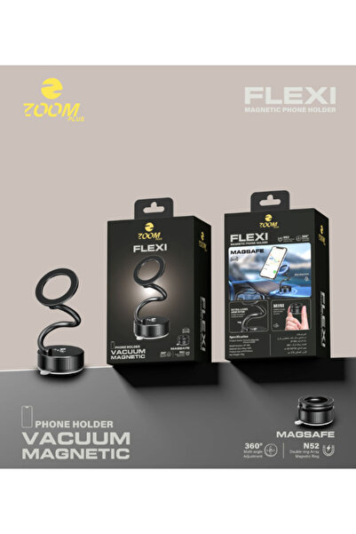 Zoom Plus حامل هاتف مغناطيسي FLEXI بقاعدة شفط مزودة بتقنية MagSafe وذراع مرن ...