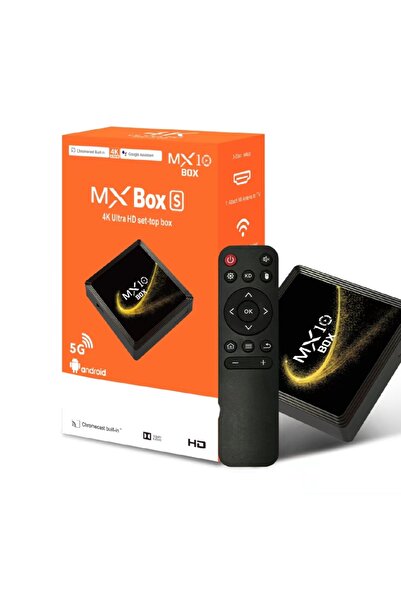 MX10 Box 4K Ultra HD Android Set Top Box Voice Control Multiple Channel Android Tv Box - MX Box S