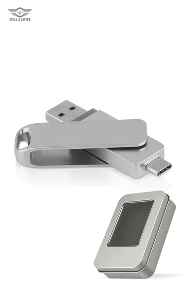 MELL & SWIPE 32 Gb Capacity Otg Flash Memory Type-C Metal USB Memory - Phone Pc Compatible 3.0
