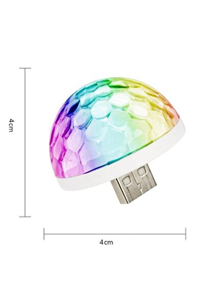 ASTRA LED Sese Duyarlı Mini Disko Topu Usb Telefon Mikrofon Uyumlu Parti Led