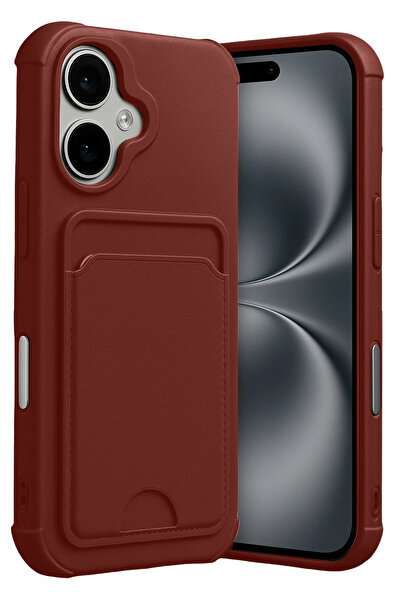 NANOSPACE سيليكون مع بطاقة عمل كيلفن متوافق مع هاتف أبل آيفون 17