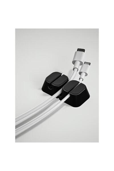 Green Lion مجموعة منظم كابلات 2 في 1 مع لاصق 3M القوي - حامل TPR مزدوج بثلاث فتحات