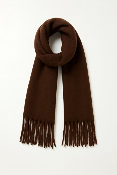 Marka Kadın Premium Kumaş Kışlık Kaşmir Şal 190x50 cm Yumuşak Dokulu