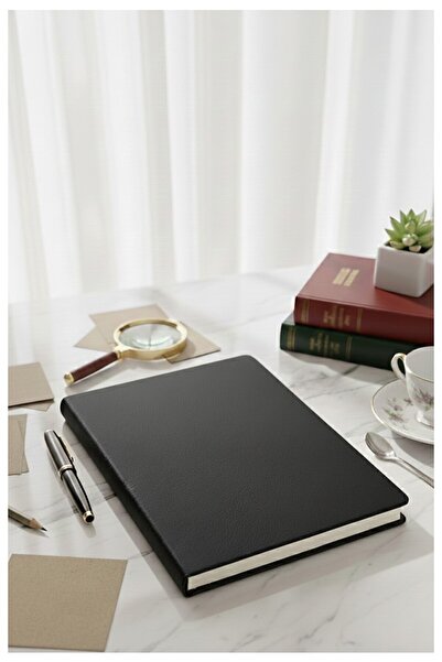 Artmaster A4 Kareli Defter 160 Yaprak 1 Adet Siyah Termo Deri Kapaklı Defter ...