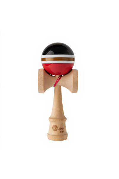 Amigo Wooden Kendama 18.5 cm with bright colored ball and red string