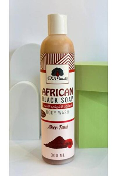 EXA غسول الجسم بالصابون الأسود الأفريقي مع طين الفاسي - 300 مل