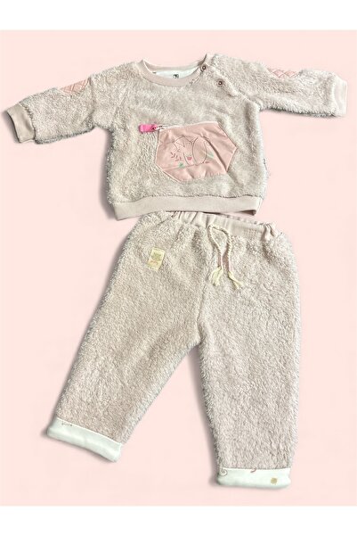 Bibaby ALT ÜST TAKIM KIZ PELUŞ TAKIM 2'Lİ