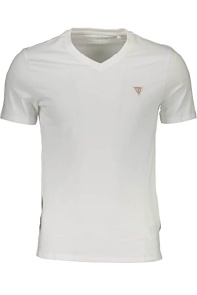 Guess Jeans Tricou bărbătesc 9211638 Logo Alb M INTL