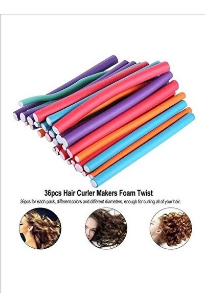 Generic 36Pcs Soft Foam Hair Roller Curling Rod - Flexible
