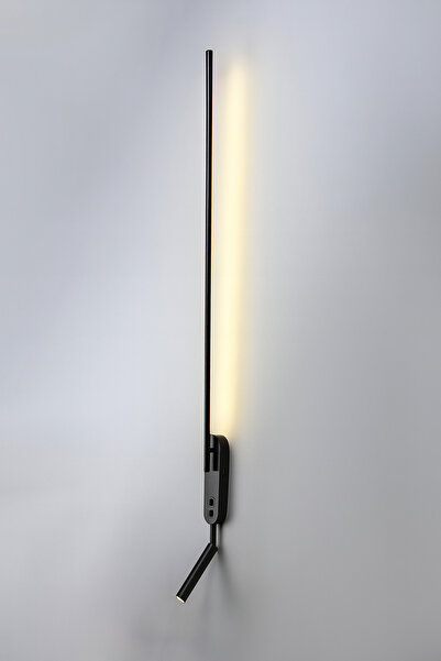 genric ابليك جداري مودرن اسود لون الانارة اصفر طول 115 سم