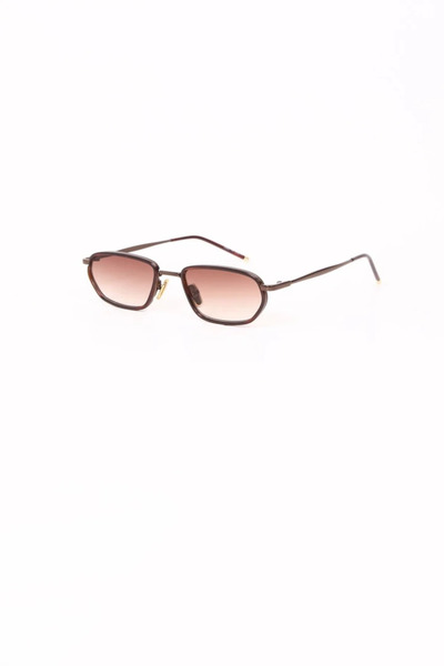 Kapin Xrea Thin Frame Sunglasses - Brown Gradient Glass