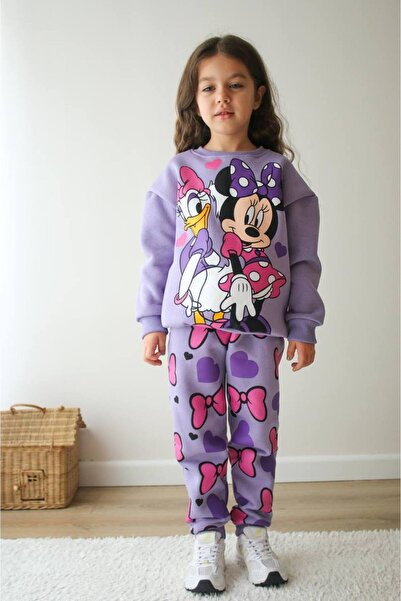 Bloom BBK415 Mor Kurdela Detaylı Kız Çocuk Alt-Üst Takım