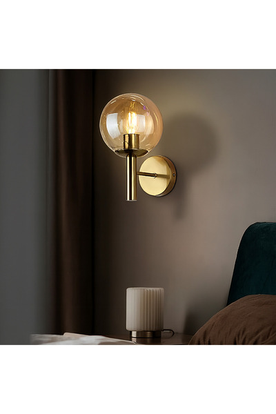 genric إضاءة راديانت ويف جدارية مفرد زيتي مع ذهبي E27