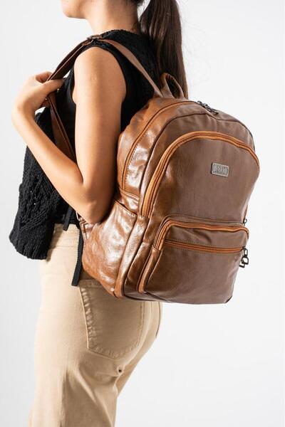 Baginn Washable Faux Leather Women Backpack Vegan Leather Backpack 30*20 cm S...