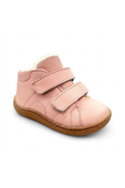 Kidopo Camp Pink leather boots with fur