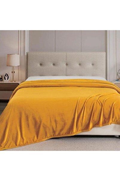 Reiashn Dilara Soft Yellow Winter Blanket (Single)