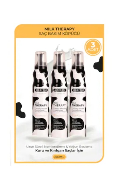 Morfose Milk Therapy Saç Bakım Köpüğü 3 Adet