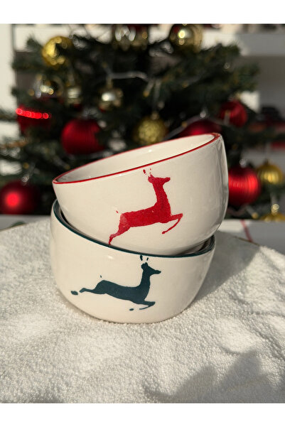 MeGgDecor Geyikli New Year's Snack Set - Set of 2