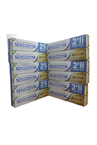 Sensodyne TAM KORUMA + BEYAZLATICI DİŞ MACUNU 50 ML 2 Lİ FIRSAT SETİ X 6 ADET