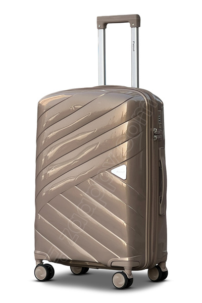 ZAAPPY Hard Shell Unbreakable Glossy PP 24 Inch(20-25kg) Luggage, Lightweight, Combination Lock, Suitcase