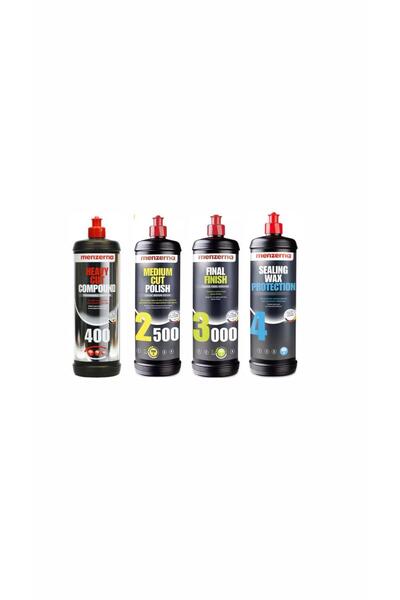 Menzerna Detail Market 400 2500 3000 Sealingwax Pasta Hare ve Boya Koruma Set...