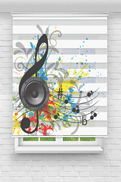 Perdecizade (ENXBOY)NOTA DİJİTAL BASKILI ZEBRA PERDE-COCUK ODASI-STOR PERDE