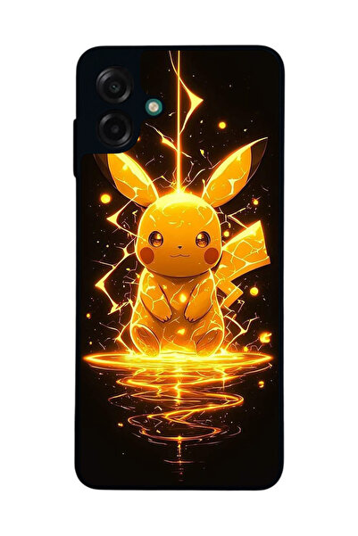 Aksel Kılıf متوافق مع هاتف سامسونج جالاكسي A07 مطبوع ، أسود غير لامع، سيليكون...