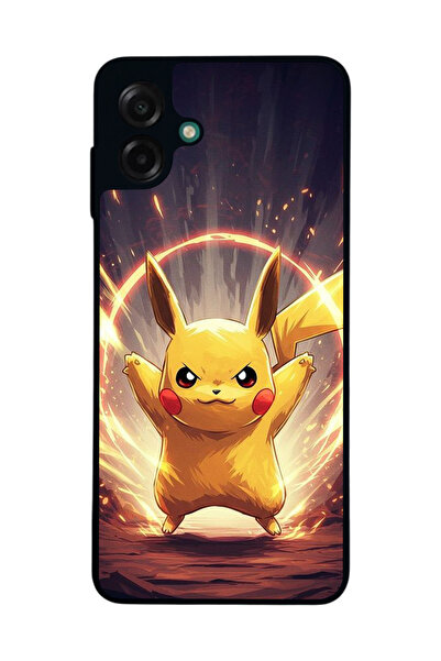 Aksel Kılıf متوافق مع هاتف سامسونج جالاكسي A07 مطبوع ، أسود غير لامع، سيليكون...