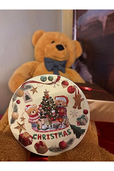 SÜRPRİZ ATÖLYESİ YILBAŞI TEMALI VİNTAGE METAL SAKLAMA KUTUSU