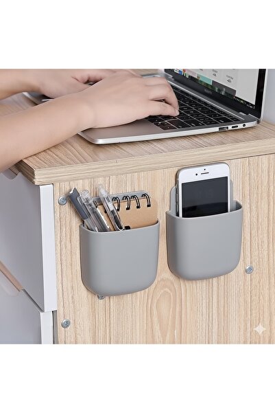 EFRUNS Telefon Şarj İstasyonu Duvara Monte 2 Adet Takım