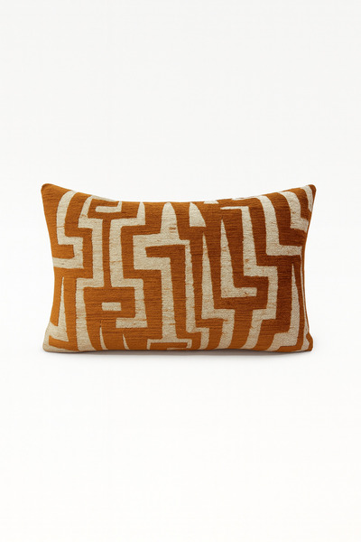 KAYALI HOME '' Labir'' Premium Decorative Rectangular Throw Pillow Cover