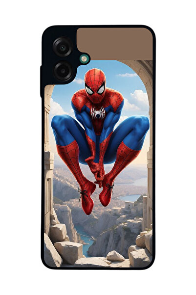 Aksel Kılıf متوافق مع هاتف سامسونج جالاكسي A07 مطبوع ، أسود غير لامع، سيليكون...