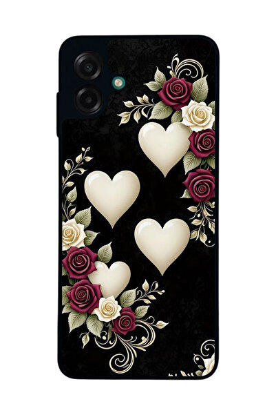 Aksel Kılıf متوافق مع هاتف سامسونج جالاكسي A07 مطبوع ، أسود غير لامع، سيليكون...