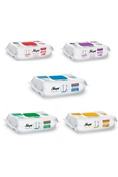 Sleepy PACKAGE - 5 X Easy Clean Multi-Surface Wet Wipes, 100 Pcs