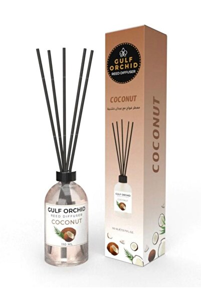 Gulf Orchid Golf Orchid Reed Diffuser with Wooden Sticks Coconut Scent 110ml