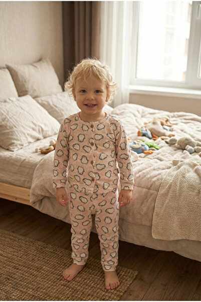 mini&sweet Baby Suit Cotton Long Sleeve Penguin Pattern Bottom Top